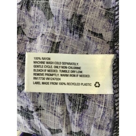 A New Day Top Size Medium Purple Floral Tunic New - Picture 6 of 6